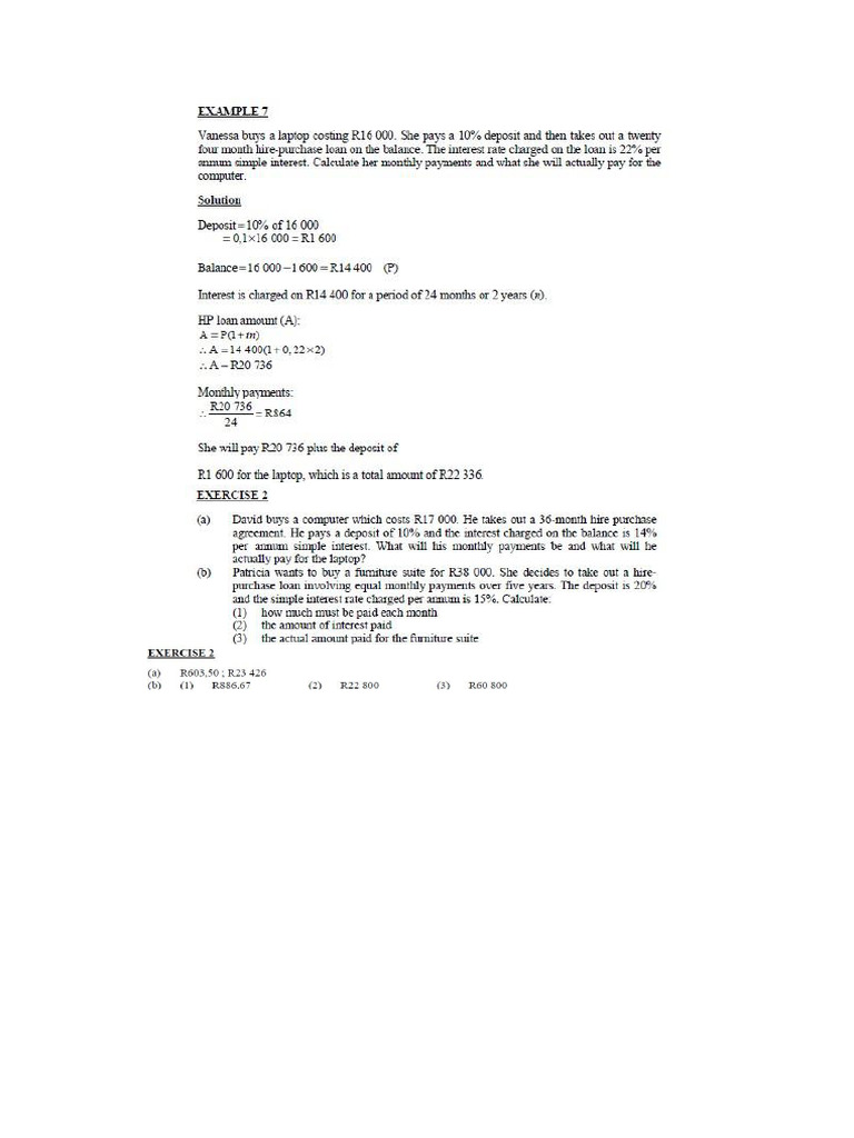 Finance Grade 10 | PDF