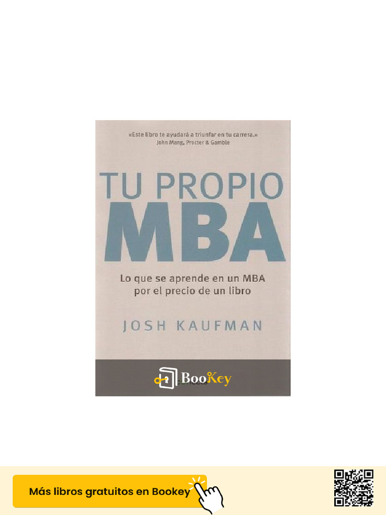 Tu Propio MBA: Educación Empresarial Accesible | PDF | Iniciativa ...