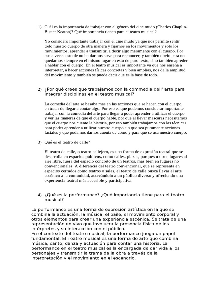 Copia de Teatro-Comedia Del Arte - Vicky | PDF | Teatro | Bailes