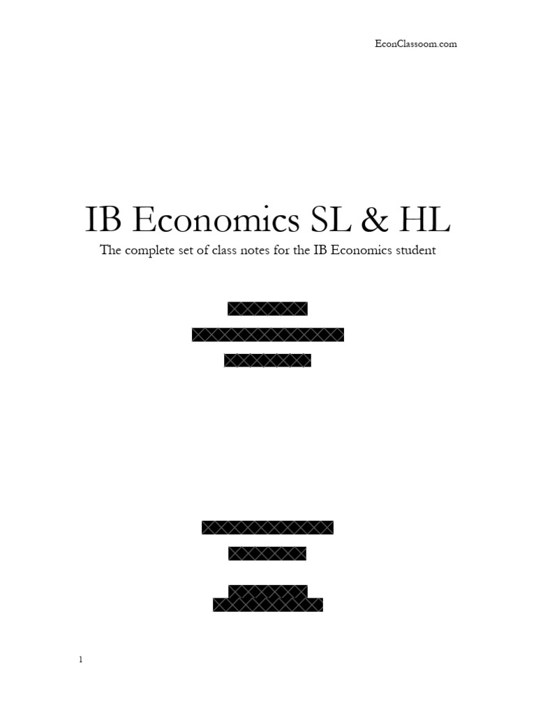 IB Economics Class Notes Overview | PDF | Monopoly | Macroeconomics