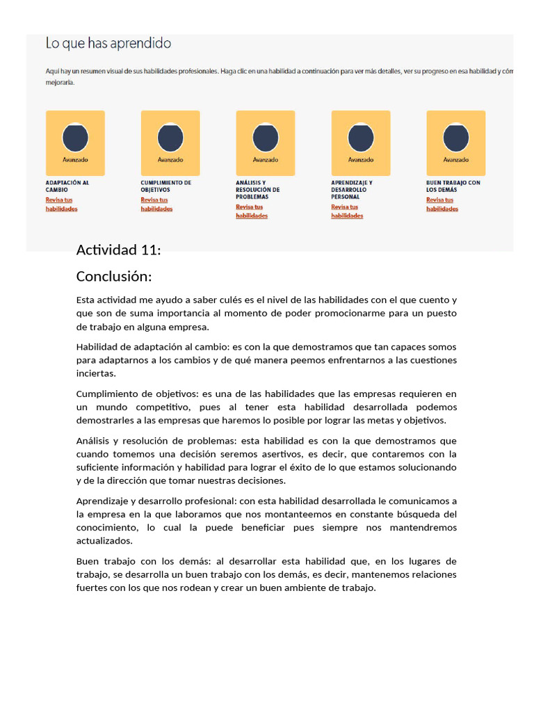Habilidades Clave para el Éxito Laboral | PDF
