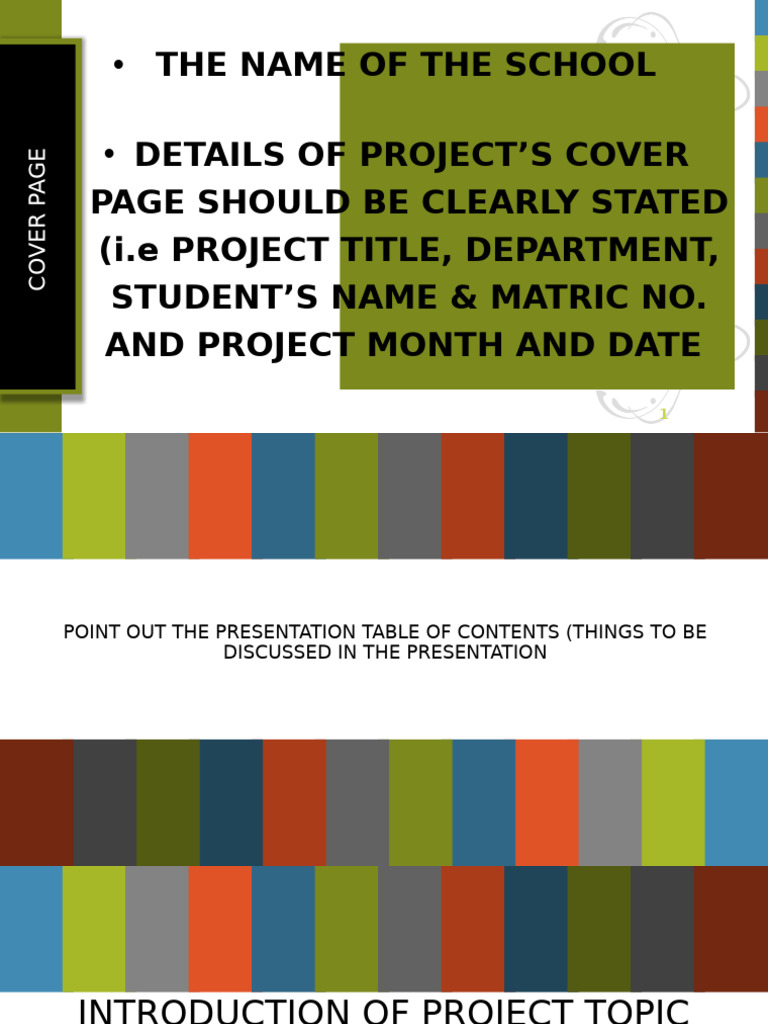 Proposed Project Defense Presentation For School of Sciences | PDF