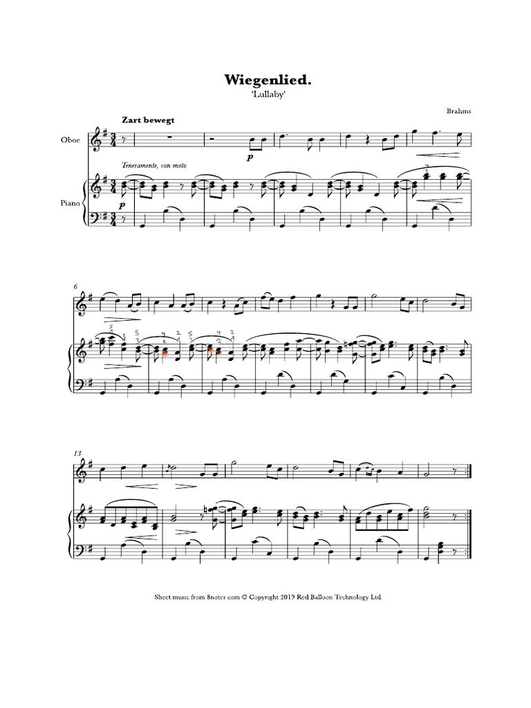 Brahms Lullaby Pdf
