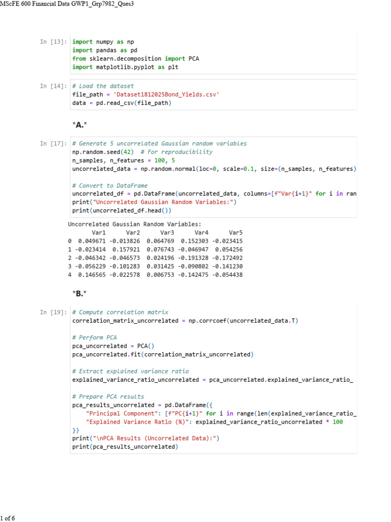 PCA Explained Variance Analysis | PDF | Principal Component Analysis ...