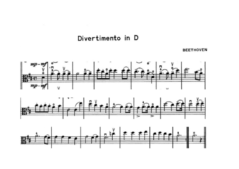 Viola Divertimento | PDF