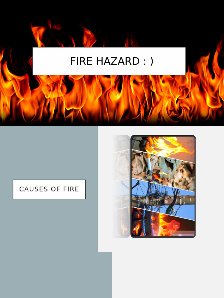 Causes of Fire Hazards Explained | PDF