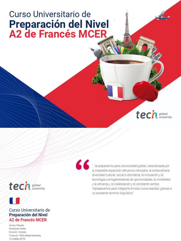 Curso Online Francés A2 - TECH Global University | PDF | Aprendizaje ...