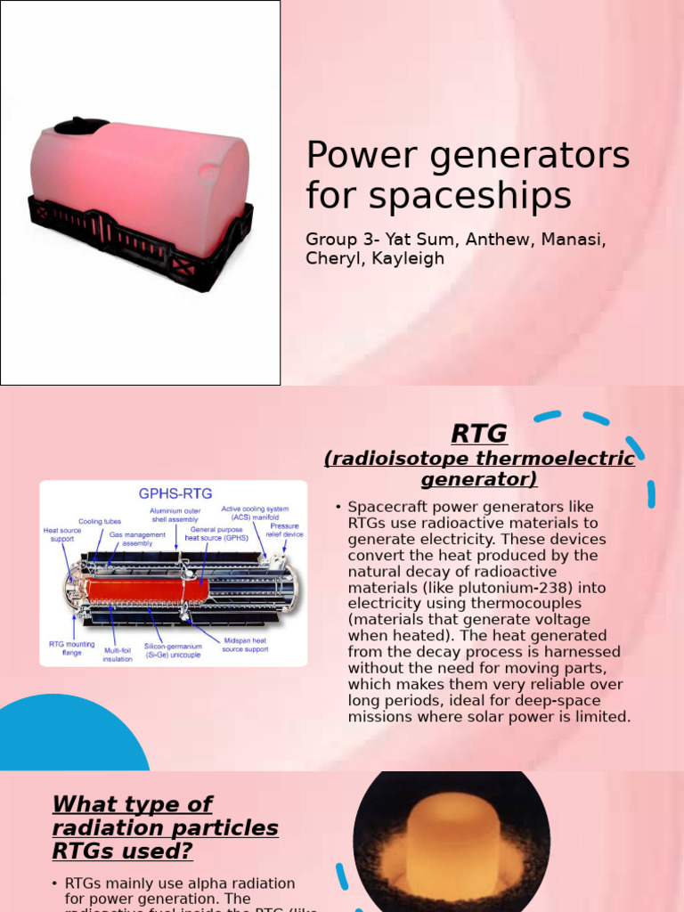 RTGs: Powering Spacecraft with Safety | PDF