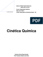 Relatório - Cinética Química