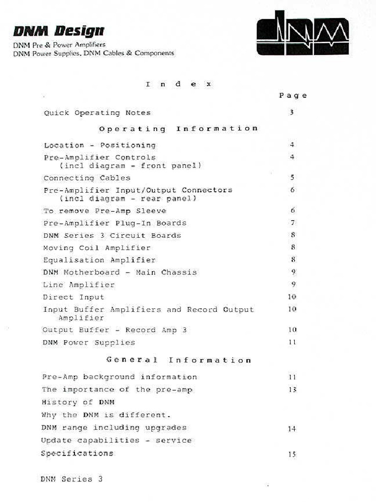 Dnms 3 Operatingnotes | PDF