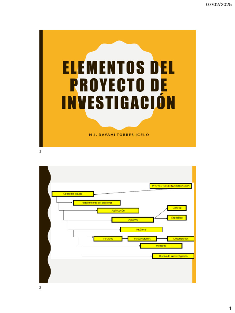 Elementos Clave en un Proyecto de Investigación | PDF | Hipótesis | Teoría