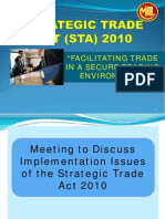 Strategic Trade ACT 2010