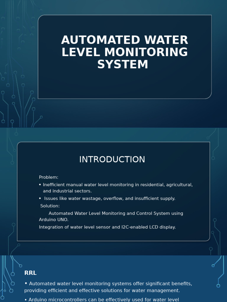 Automated Water Level Monitoring System | PDF | Arduino | Automation
