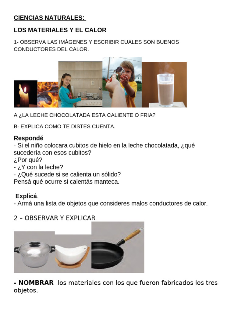 Conductores y Aislantes del Calor | PDF