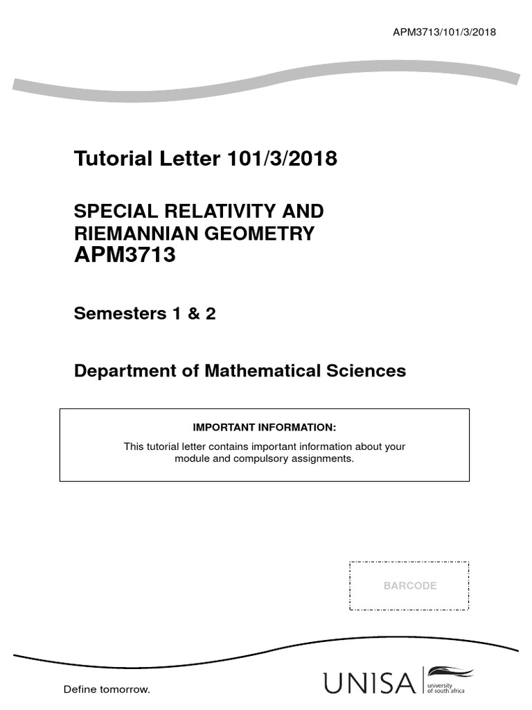 Special Relativity APM3713 Guide | PDF | Special Relativity | Electronvolt