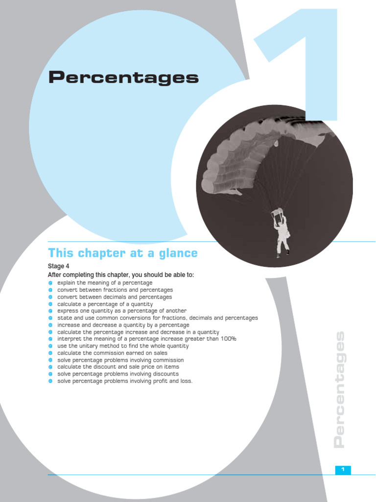 Chapter 1 - Percentages | PDF | Percentage | Division (Mathematics)