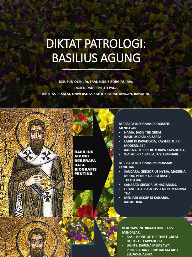 Biografi dan Pemikiran Basilius Agung | PDF | Arianism | Theology