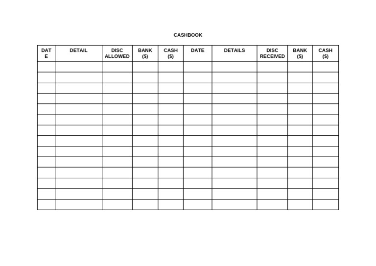 Cashbook Overview and Transactions | PDF