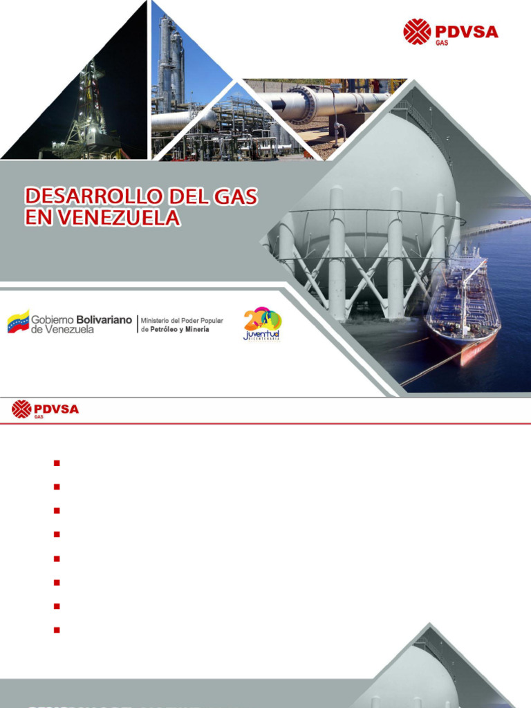 Desarrollo y Producción de Gas en Venezuela | PDF | Venezuela | Gas natural