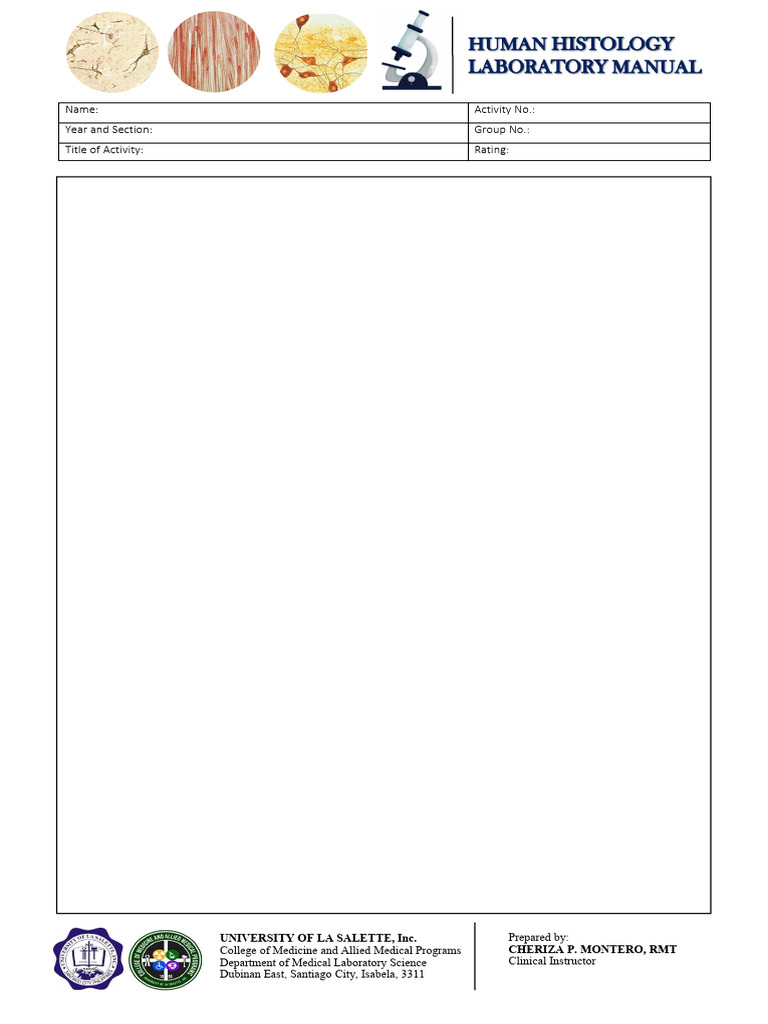 Medical Lab Science Activity Report | PDF