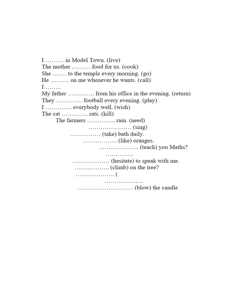 Class 9 - Tenses | PDF