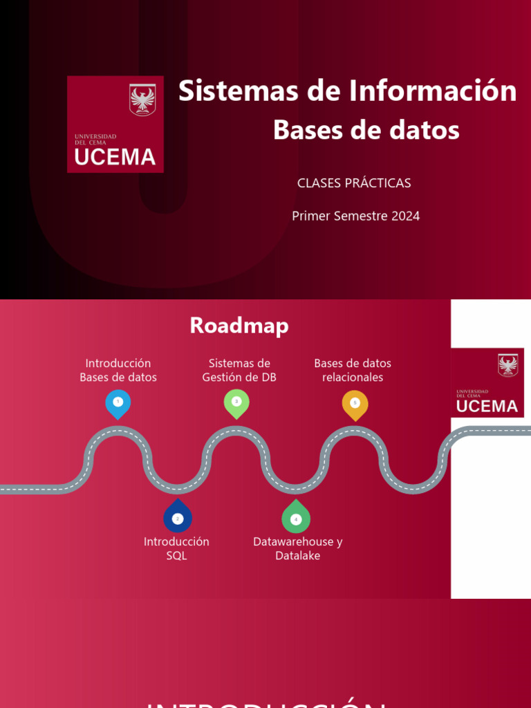 Clase 1 - Bases de Datos 310724 - LISTO | PDF | Bases de datos | SQL