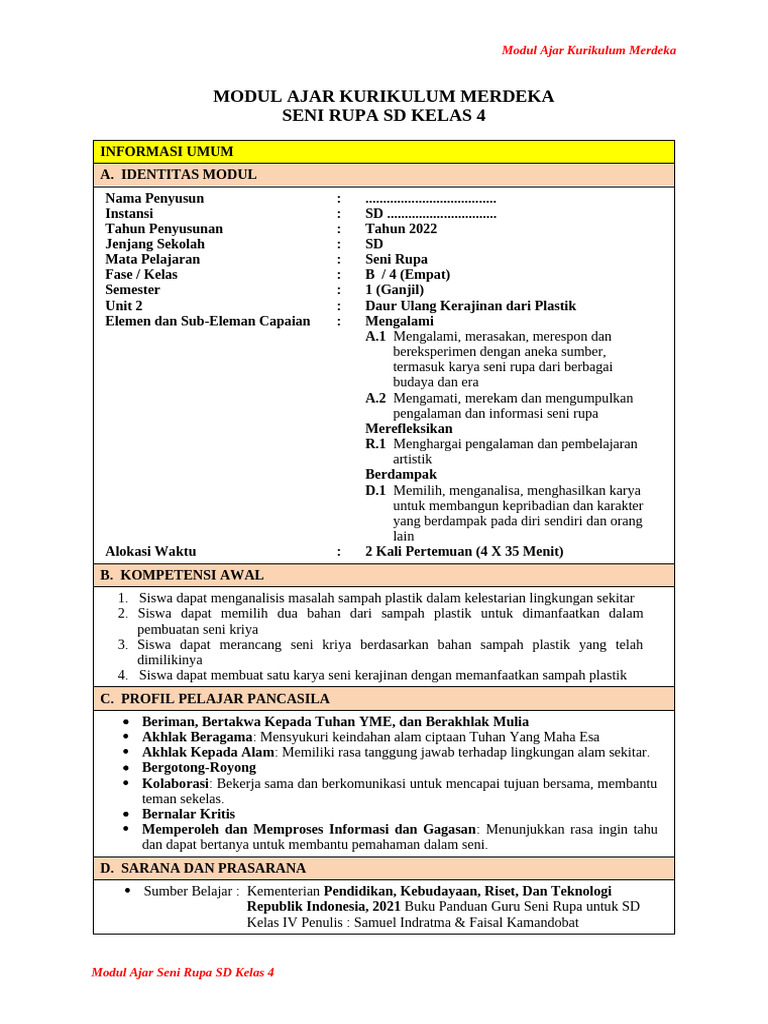 Modul Ajar UNIT 2 | PDF