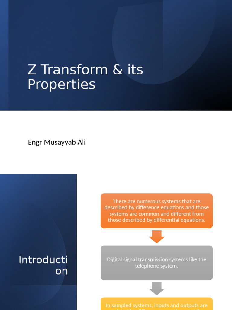 Z Transform and Its Key Properties | PDF | Laplace Transform | Applied ...