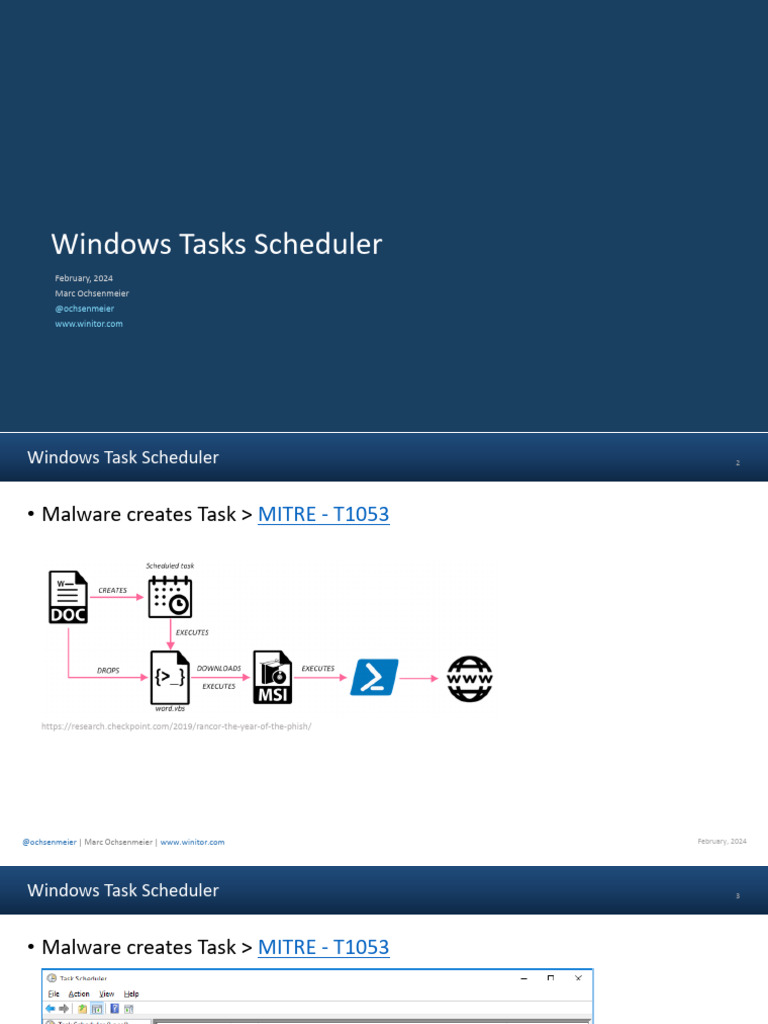 Windows Task Scheduler Insights | PDF | Utility Software | Microsoft