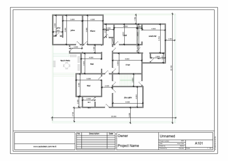Unnamed Project Name Owner A101: No. Description Date | PDF