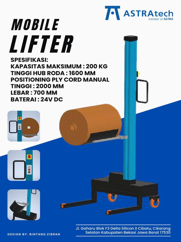 Lifter Mobile 200 KG Spesifikasi Cikarang | PDF