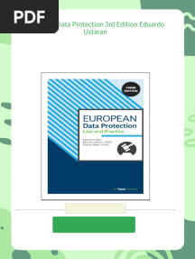 European Data Protection 3rd Edition Eduardo Ustaran - Download the ebook now for the best reading experience