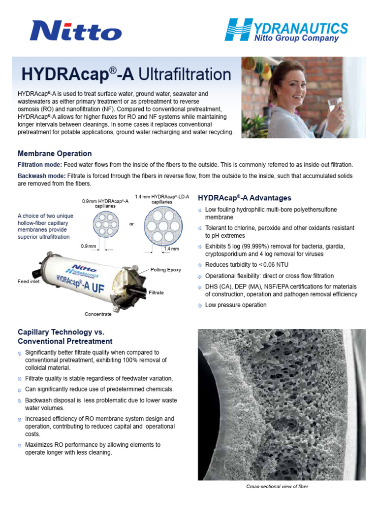 Brochure HYDRAcap-A | PDF | Membrane | Industrial Processes
