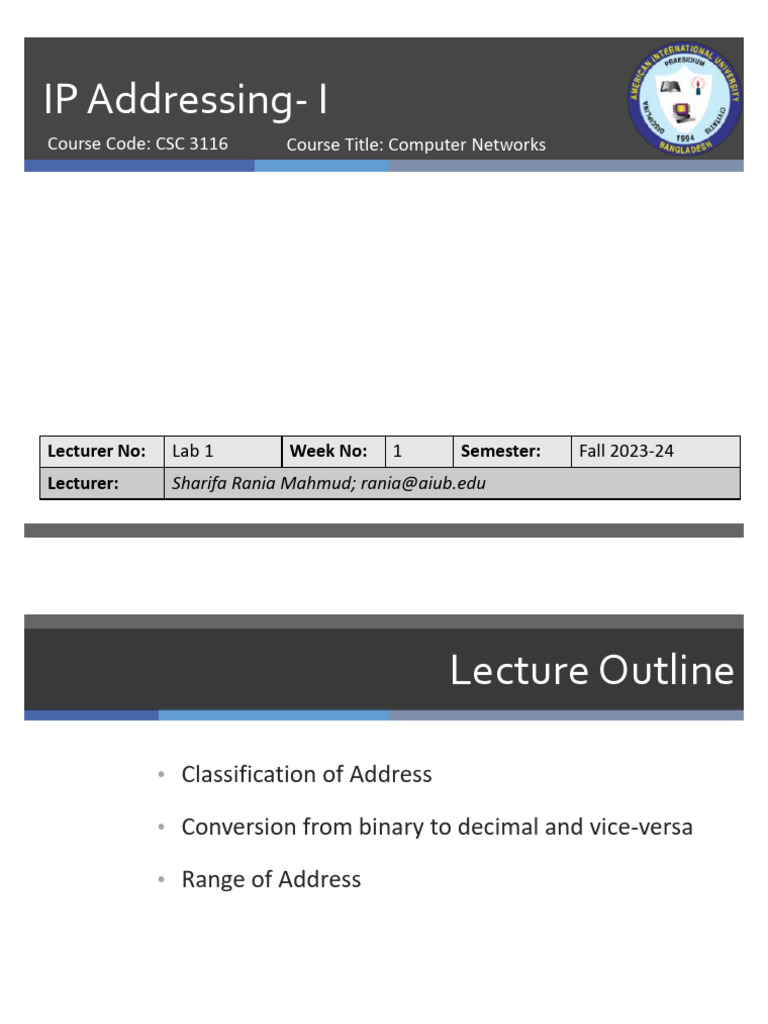Understanding IP Addressing Basics | PDF | Computer Network | Network ...