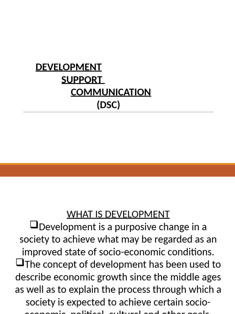 Understanding Development Support Communication | PDF | Communication ...