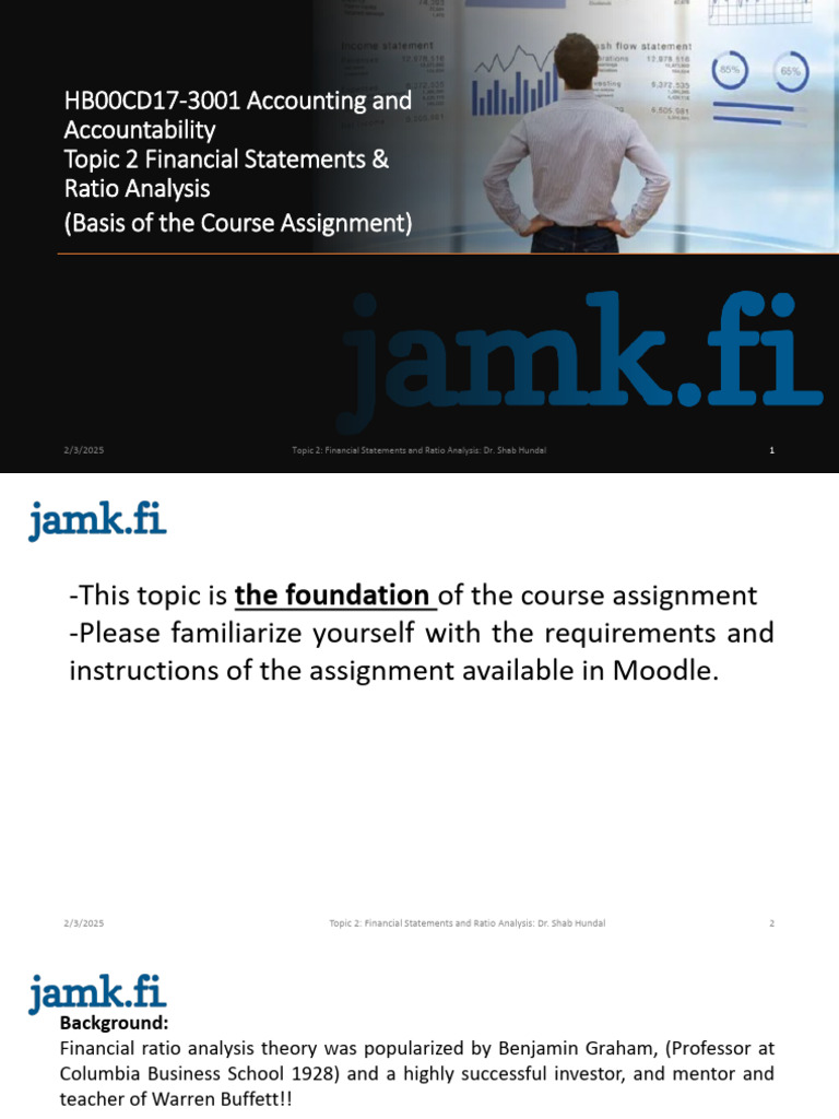 Topic 2 Financial Statements and Ratio Analysis | PDF | Equity (Finance ...