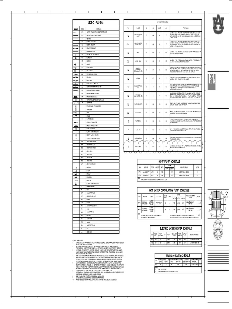 Plumbing Fixture Designations and Symbols | PDF | Water Heating | Plumbing
