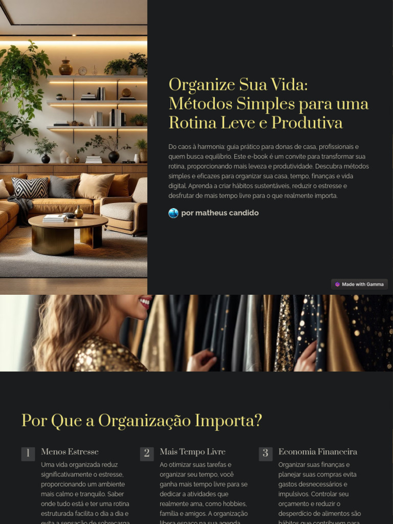 Organize Sua Vida Metodos Simples para Uma Rotina Leve e Produtiva ...