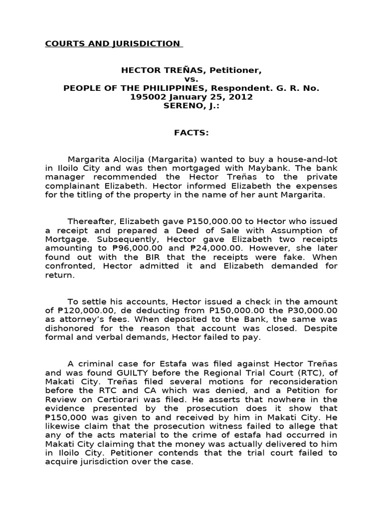 Jurisdiction in Philippine Criminal Cases | PDF | Prosecutor | Jurisdiction