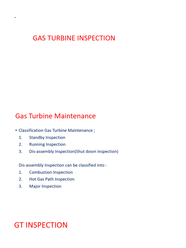 GT Inspection | PDF | Turbine | Liquids