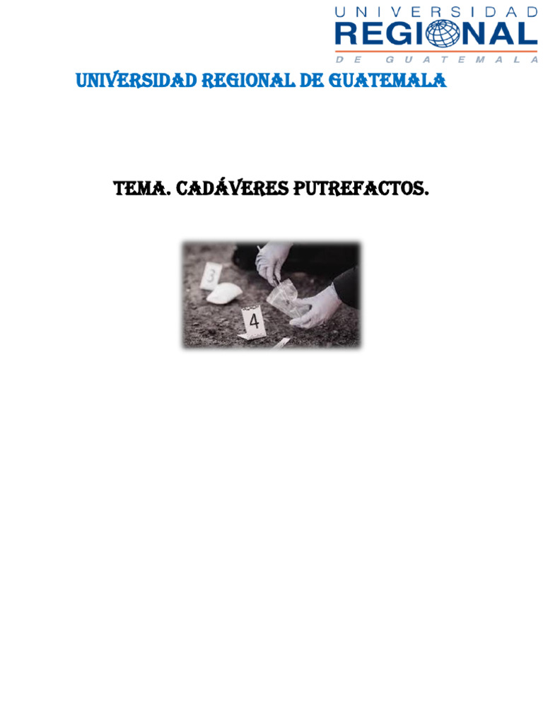 Fases de la Putrefacción Cadavérica | PDF | Descomposición | Biología