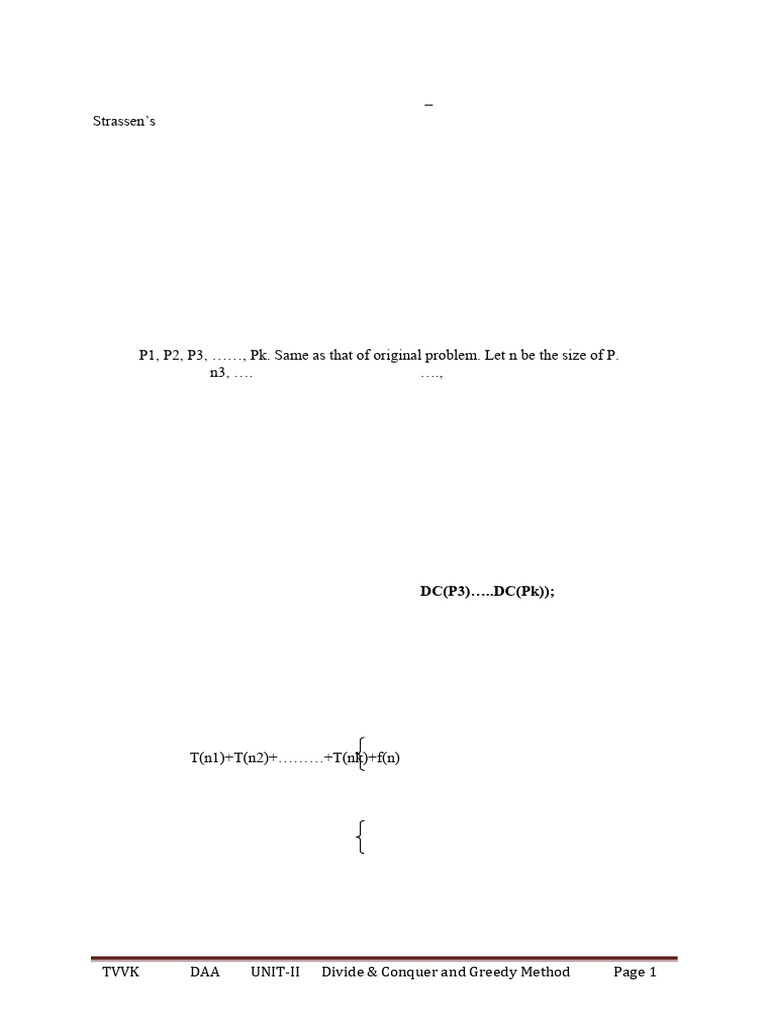 Divide and Conquer Algorithms Explained | PDF | Mathematical ...