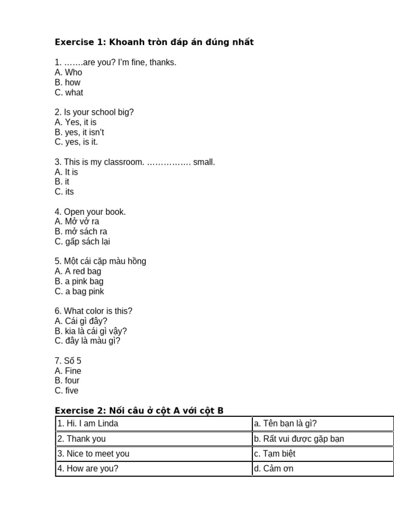 Exercise 1 | PDF