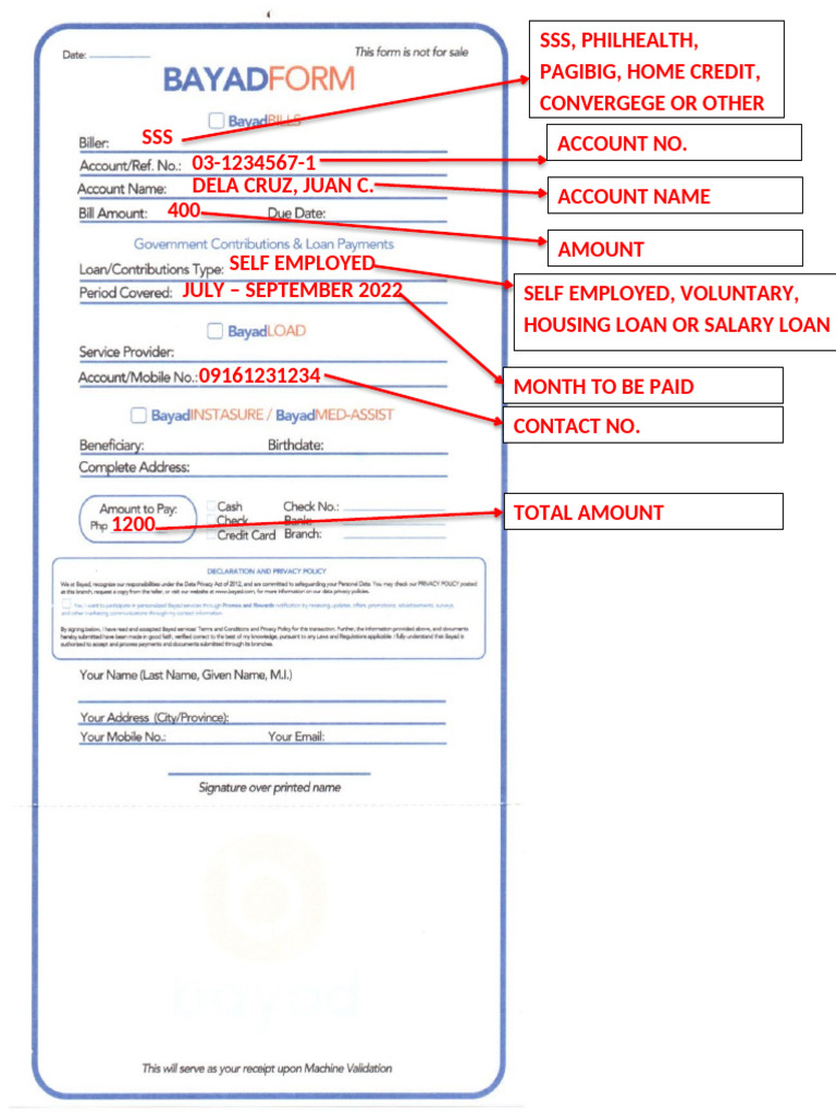 FILL UP FORM | PDF