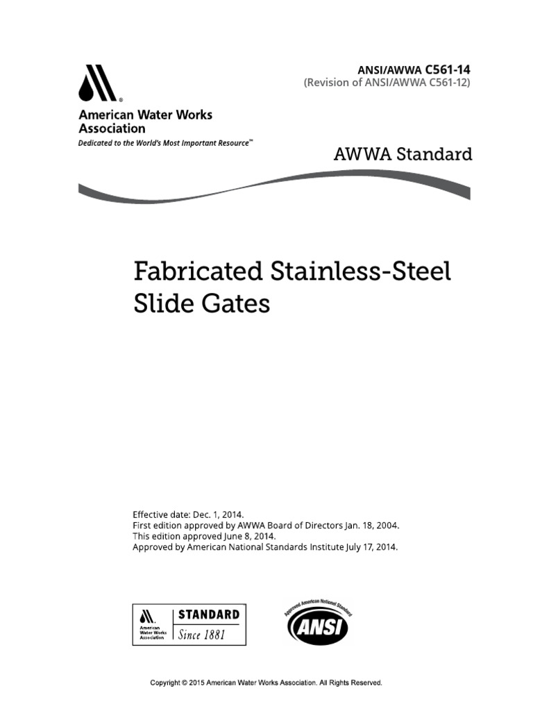 Awwa C561-14 | PDF
