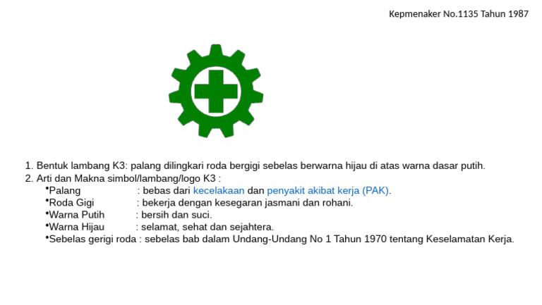 Makna dan Bentuk Logo K3 | PDF