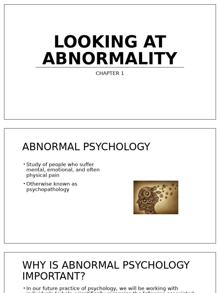 Understanding Abnormal Psychology | PDF | Mental Disorder | Hypnosis