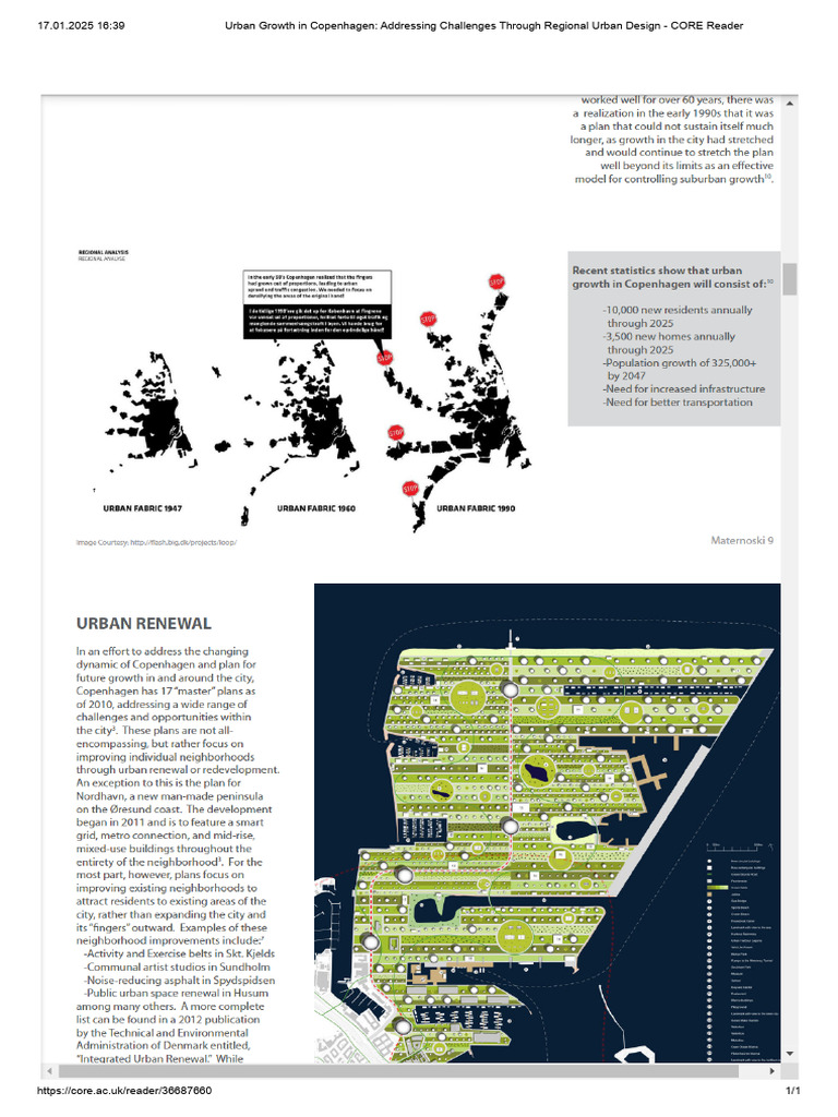 Urban Growth Challenges in Copenhagen | PDF