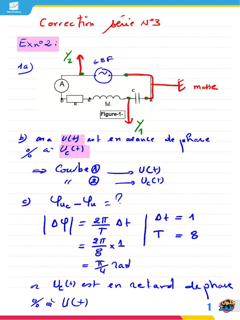 678185cf2b0b9 - Correction Serie 3 RLC Forcee+Entretenue | PDF