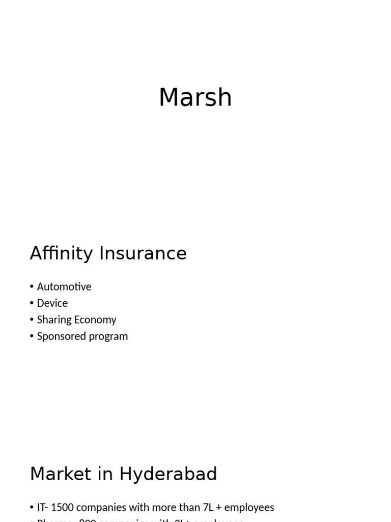 Marsh Management Services Overview | PDF